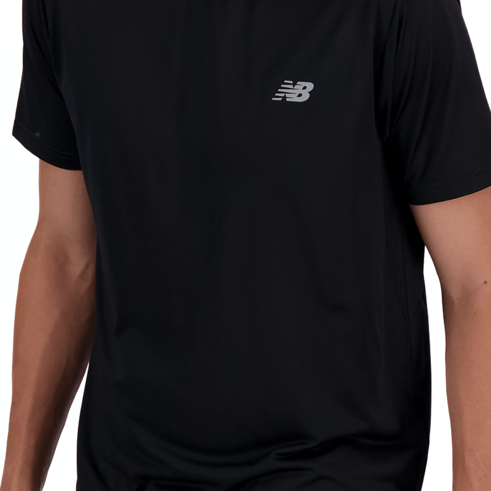 New Balance Camiseta MT41222B-BK M SPORT ESSENTIALS Preto. Poliamida -3-
